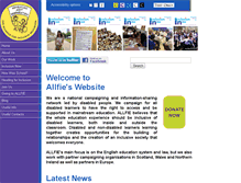 Tablet Screenshot of allfie.org.uk